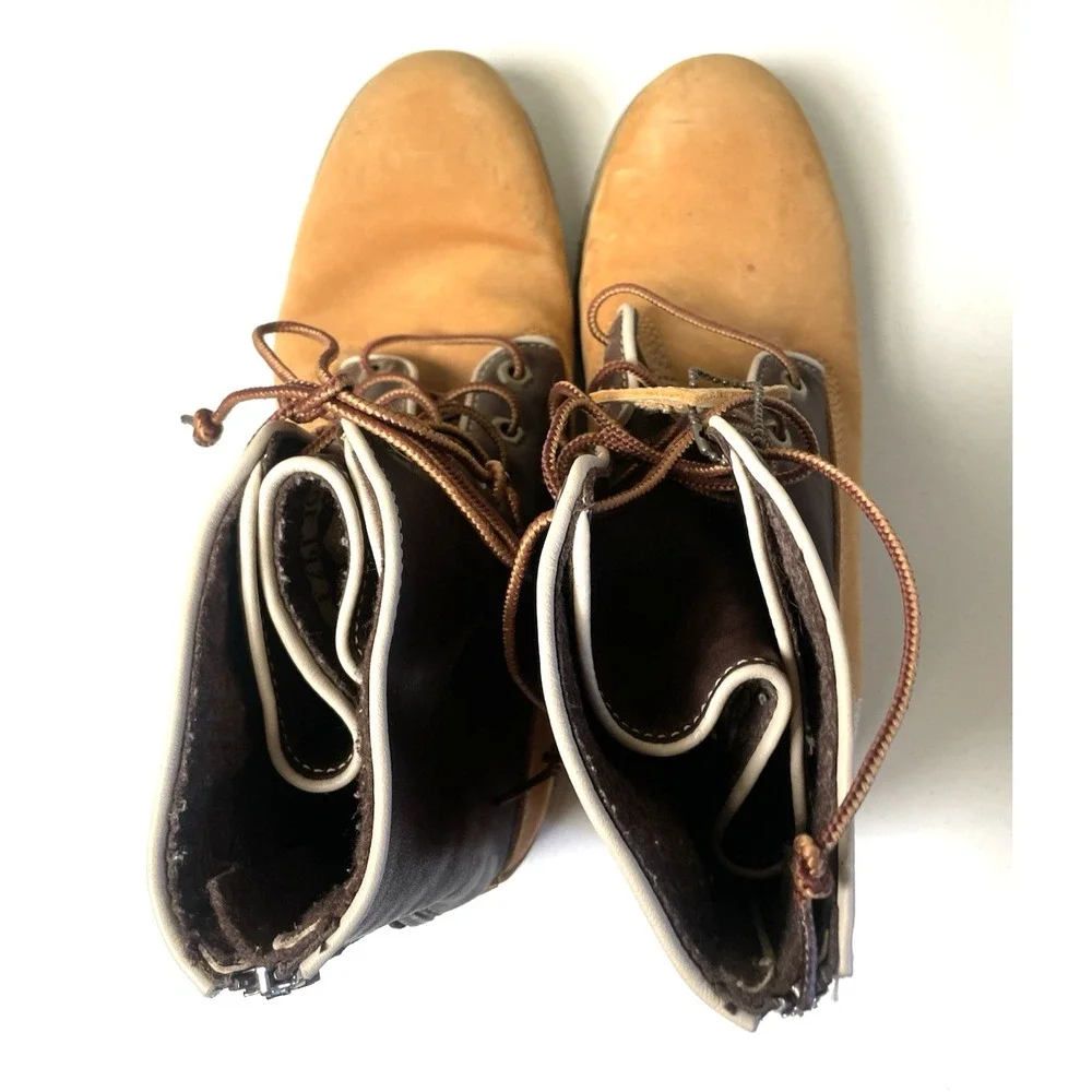 Timberland Work Boots Men's Size 10‎ M Brown Wheat Nubuck Leather Outdoor